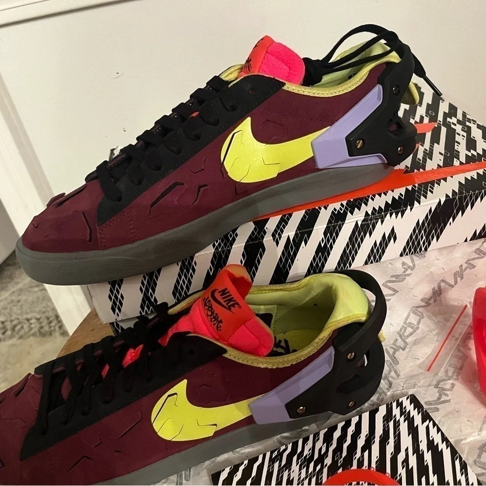 Nike x ACRONYM Blazer Low leather trainers